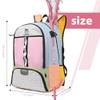 Boulder Bee Lacrosse Backpack with Stick Holders, Field Hockey Bag, Lacrosse Gift for Women (Pink and Blue) view 4
