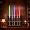 QIXIN Lightsaber Stand Wooden Light Saber Mount Lightsaber Wall Mount Holder Decorative Stand can Hold 5 Lightsaber view 2