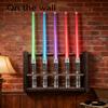 QIXIN Lightsaber Stand Wooden Light Saber Mount Lightsaber Wall Mount Holder Decorative Stand can Hold 5 Lightsaber view 3