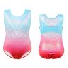 BAOHULU Gymnastics Leotards for Girls Shiny Jewels Kids Athletic Apperal Dance Outfit B372_BluePink_6A view 1