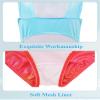 BAOHULU Gymnastics Leotards for Girls Shiny Jewels Kids Athletic Apperal Dance Outfit B372_BluePink_6A view 4