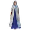 YQxwJL Snowy Owl Eyes Print Men Hooded Cloak,Wizard Hooded Robe,Witch Cape Cosplay Costume Halloween Party Capes view 2