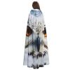 YQxwJL Snowy Owl Eyes Print Men Hooded Cloak,Wizard Hooded Robe,Witch Cape Cosplay Costume Halloween Party Capes view 4