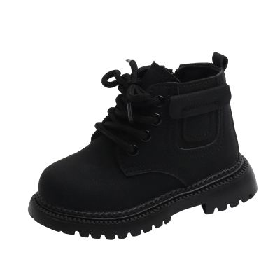 IWIHMIV Winter Boots Kids Toddler Ankle Boots Girls Ankle Booties Boots for Boys Girls Round Toe Boots Toddle Casual ShoesBlack,9