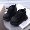 IWIHMIV Winter Boots Kids Toddler Ankle Boots Girls Ankle Booties Boots for Boys Girls Round Toe Boots Toddle Casual ShoesBlack,9 view 2