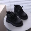 IWIHMIV Winter Boots Kids Toddler Ankle Boots Girls Ankle Booties Boots for Boys Girls Round Toe Boots Toddle Casual ShoesBlack,9 view 4