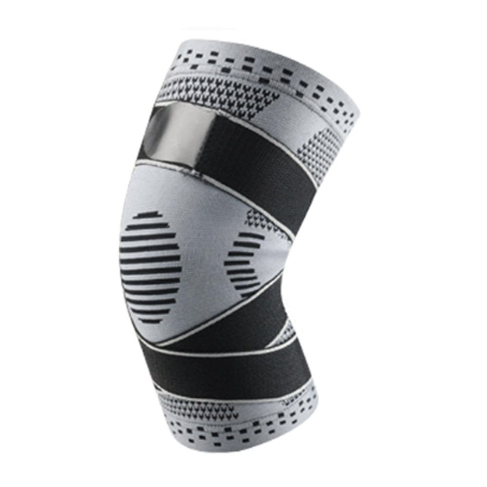 KGXUELING 1 Pc Compression Knee Sleeve Knee Support with Patella Pad Side Stabilizers Knee Braces for Relief Meniscus Tear Joint Pain