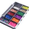 ANGLER DREAM 50 PCS Tungsten Beads Nymph Head Ball Fly Tying Beads Fly Tying Materials Six Colorful Colors 2.0MM-3.5MM (Metallic Purple, 2.0mm) view 4