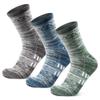innotree 3 Pack Merino Wool Hiking Socks for Men, Micro Crew Cushioned Moisture Wicking Trekking Socks,X Large view 1