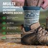 innotree 3 Pack Merino Wool Hiking Socks for Men, Micro Crew Cushioned Moisture Wicking Trekking Socks,X Large view 4
