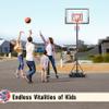 TONBUX Adjustable Basketball Hoop Outdoor 10FT, Basketball Portable Hoops & Goals, 44 Inch Backboard, for Kids, Youth, and Adults in The Backyard, Driveway view 3