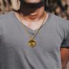 Hoyazvet Men's Archangel Michael Necklace 18K Gold Plated St.Michael Necklace Pendant for Men Women Christ Protection Amulet view 2
