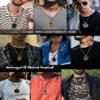 Hoyazvet Men's Archangel Michael Necklace 18K Gold Plated St.Michael Necklace Pendant for Men Women Christ Protection Amulet view 3