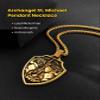 Hoyazvet Men's Archangel Michael Necklace 18K Gold Plated St.Michael Necklace Pendant for Men Women Christ Protection Amulet view 4