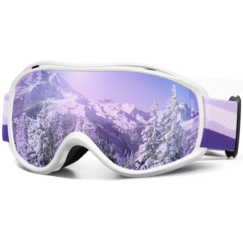 AVV Ski Goggles UV Protection, Anti-Fog Snowboard Snow Goggles OTG for Men Women Adults & Youths