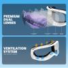 AVV Ski Goggles UV Protection, Anti-Fog Snowboard Snow Goggles OTG for Men Women Adults & Youths view 4