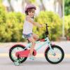 HONEY JOY Kids Bike, 12 14 16 18 Inch Toddler Bikes w/Training Wheels, Handbrake & Coaster Brake, Fully Enclosed Chain, Adjustable Handlebar & Seat, Kids Bicycle (14 Inch, Blue) view 2