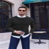 Ekouaer Men's Long Sleeve Shirts Honeycomb Waffle Pullover Sweater Crewneck Thermal Tops Lightweight Undershirts Black view 2