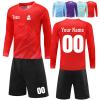 Soccer Goalie Jersey Custom Goalie Shirt with Name Number Team Logo Personalized Goalkeeper Jersey Kit for Kids Adults view 1
