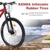 Front Suspension Hardtail Mountain Trail Bike 26 Inch, Mountain Bike for Mens Womens Student Work with 24-Speed Dual Disc Brakes Hardtail BicyclesSteel Frame,Adjustable Comfortable SaddleRed view 3
