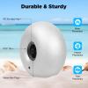 DEIGEHJRE 2pcs 10" / 16" Beach Wheels, Compatible with Beach Wheels, Kayak Dolly, Trailer Trolley, Transport Cart, Silver Gray, PVC view 3