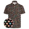 AYUNIX Halloween Butt Golf Shirts for Men Funny Golf Polos Short Sleeve Quick Dry Polo Shirts Halloween Costume Outfit view 1