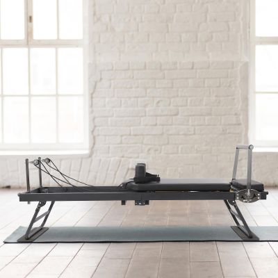 HOLMZCED Foldable Pilates Reformer Machine, Adjustable Pilates Exercise Equipment Multifunctional Yoga Fitness Equipment Up to 264 LBS for Home Workout