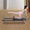 HOLMZCED Foldable Pilates Reformer Machine, Adjustable Pilates Exercise Equipment Multifunctional Yoga Fitness Equipment Up to 264 LBS for Home Workout view 3