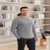 Ekouaer Men's Long Sleeve Shirts Honeycomb Waffle Pullover Sweater Crewneck Thermal Tops Lightweight Undershirts view 3