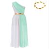 Lejafay Women's Greek God Costume Ancient Greece Toga Cosplay Dress with Headwear Halloween Outfits Mint Green XX-Large view 4