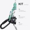 GM CLIMBING Hitch Slack Tending Pulley Kit for Double Rope Climbing System Basic Unit of General Hauling, Black Micro Prusik Minding Pulley, Triple Lock Oval Carabiner, Kevlar & Polyester Hitch Cord view 2