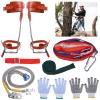 Homaisson Tree Climbing Spikes Set, Adjustable Tree Climbing Spikes Kit, Complete Tree Climbing Gears with Safety Belt view 1
