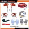 Homaisson Tree Climbing Spikes Set, Adjustable Tree Climbing Spikes Kit, Complete Tree Climbing Gears with Safety Belt view 4