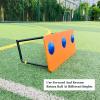 BXKCFYBSQ Foldable Football Rebound Board,Portable Soccer Wall Rebounder Trainer,Impact Resistant Adjustable Angle,for Passing and Control Skills Training view 3