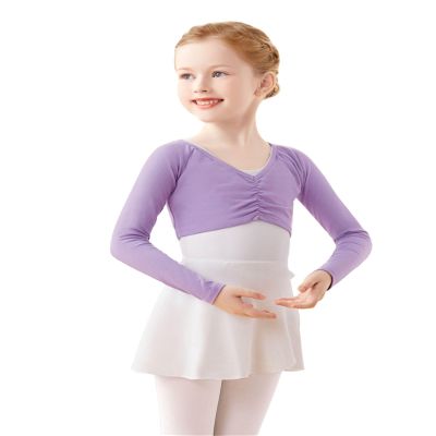 Avrigirl Girls Ballet Wrap Top Crop Dance Shrug Cotton Athletic Sweater for Dance Leotards