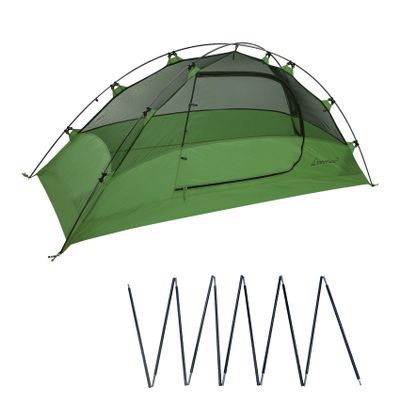 Clostnature Lightweight Backpacking Tent - 1 Person Ultralight Tent with One Tent Pole, Camping Tent with Replacement Pole for Adults, Family, Outdoor