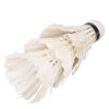 Badminton Ball, Badminton Equipment with Storage Bucket 3pcs White Goose Feather Badminton Foam Ball Heads for Professional Training and Amateurs view 2
