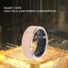 ASHATA Smart Ring Fitness Tracker, Smart Ring for Men, Fitness Trackers for Women, Simple Couple BT Fashion Ring Fast Charging Sports Monitoring Ring for Sports Sleep (9#) view 2