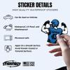 Custom Football Player Sticker Personalized Football Name Stickers Football Team Waterproof Vinyl Sticker for Laptop, Water Bottles, Phone, Kindle Decor Decal Gifts for Adults Kids view 4