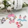 30 Pairs Weird Cute Funny Fun Dangle (or Clip on) Earrings set for Women Unique Bear Duck Mushroom Fruit Flowers Food Animal Drop Dangle Aesthetic Earrings Gifts for Women (clip on) view 3
