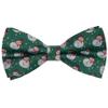 Branduce Green Christmas Bow Tie for Men Silk Woven Festival Theme Bow tie Christmas Snow Men Pattern Mens Bowties (BB08-14) view 1