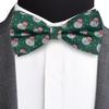 Branduce Green Christmas Bow Tie for Men Silk Woven Festival Theme Bow tie Christmas Snow Men Pattern Mens Bowties (BB08-14) view 2