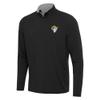 Antigua Men's Black/Gray Los Angeles Rams Content Quarter-Zip Pullover Top view 1