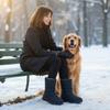 Alicegana Womens Winter Snow Boots Waterproof Warm Fur Lined Mid Calf Comfortable Non Slip Booties for Outdoor Walking view 2