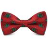 Branduce Christmas Bow Tie for Men Silk Woven Festival Theme Red Bow tie Christmas Tree Pattern Mens Bowties (BB08-23) view 1
