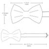 Branduce Red Green Christmas Bow Tie for Men Silk Woven Festival Theme Plaid Bow tie Christmas Pattern Mens Bowties (BB08-32) view 3