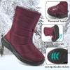 Alicegana Womens Winter Snow Boots Waterproof Warm Fur Lined Mid Calf Comfortable Non Slip Booties for Outdoor Walking view 4
