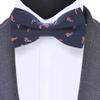 Branduce Navy Blue Christmas Bow Tie for Men Silk Woven Festival Theme Bow tie Christmas Pattern Mens Bowties (BB08-38) view 2