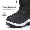 Ahannie Boys Snow Boots Toddler Kids Winter Boots Water Resistant Warm Side Zipper Shoes(Toddler/Little Kid) (Black-9) view 2