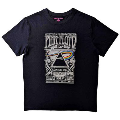 Pink Floyd Carnegie Hall Poster Kids T Shirt Size X-Small (3/4 Yrs) Black
